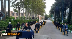 قرائت زیارت عاشورا با حضور ریاست دانشگاه فرهنگیان استان ومسئول دفتر نهاد نمایندگی مقام معظم رهبری  2