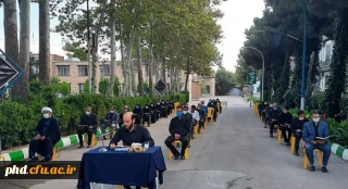 در ششمین روز از ماه محرم الحرام در پردیس شهید هاشمی نژاد برگزارشد 

قرائت زیارت عاشورا با حضور ریاست دانشگاه فرهنگیان استان ومسئول دفتر نهاد نمایندگی مقام معظم رهبری 