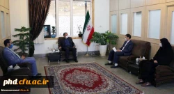 در دیدارمدیریت امور پردیس های دانشگاه فرهنگیان خراسان رضوی  وریاست  این پردیس  با معاون استاندار و فرماندار مشهد مقدس 2
