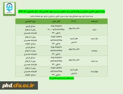 برنامه مشاوره تلفنی مشاوران و روانشناسان مرکز مشاوره پردیس شهید هاشمی نژاد-سال تحصیلی1400-1399