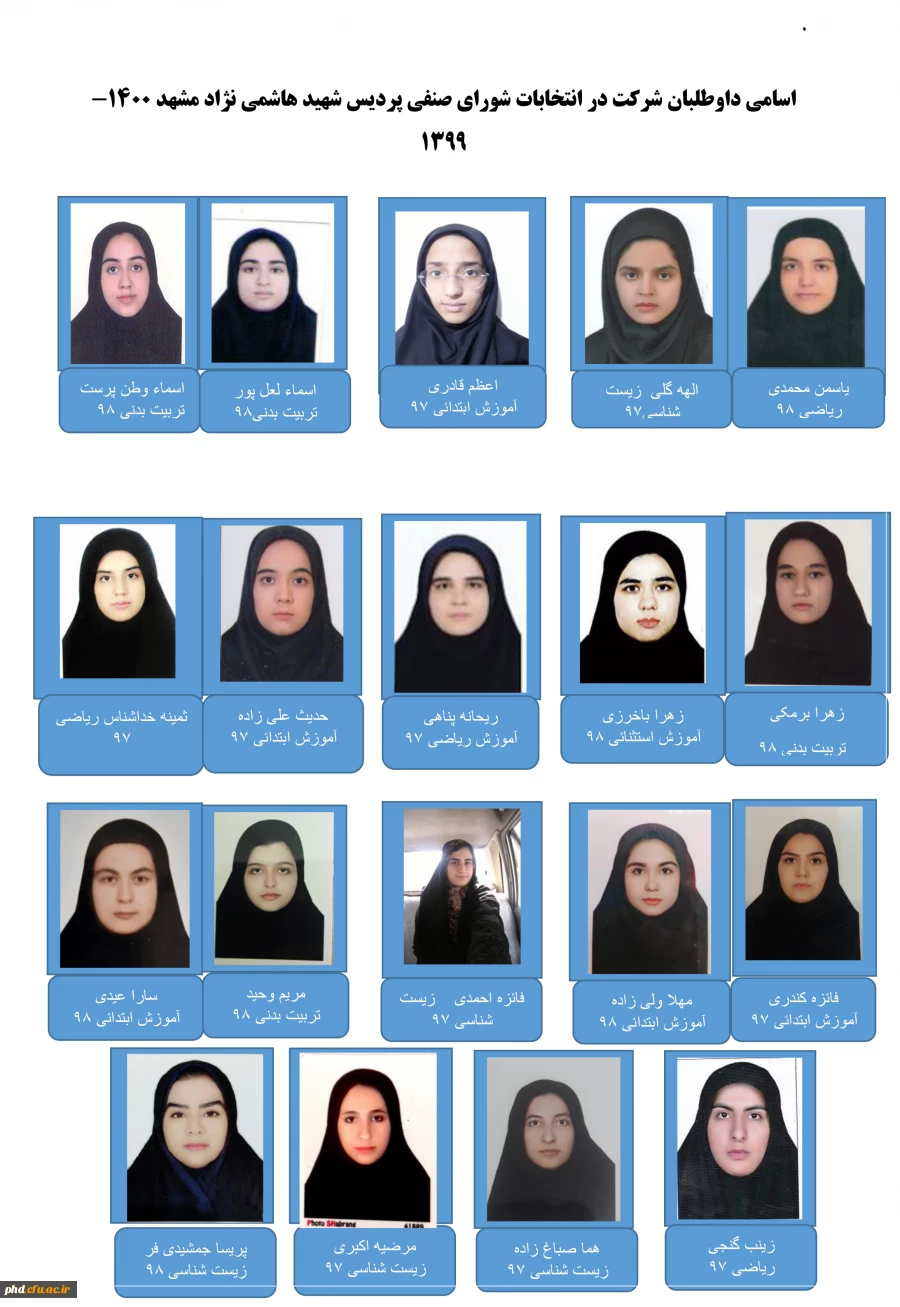 اعلام اسامی نامزدهای تأیید صلاحیت شده انتخابات شورای صنفی دانشجویی