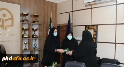 تقدیر از کارشناس مسئول پژوهش پردیس شهید هاشمی نژاد 2