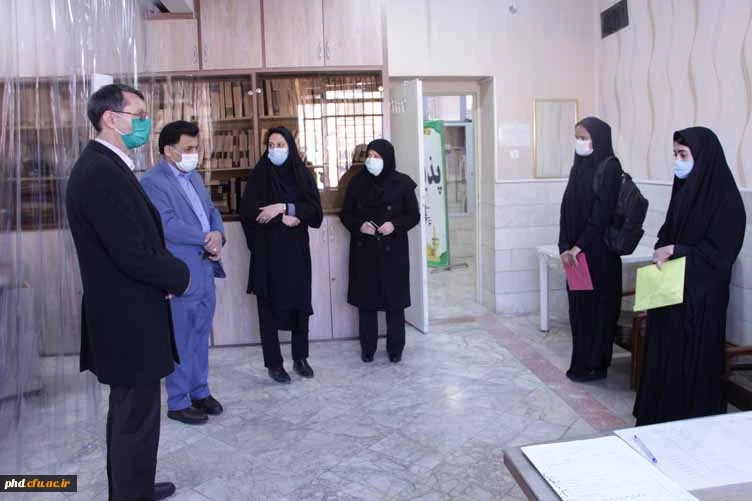 فرایند ثبت نام حضوری دانشجو معلمان جدید الورود۱۳۹۹( ویژه ساکنین مشهد) وبازدید مسئولین 