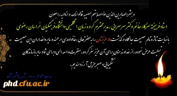 پیام تسلیت به دکتر سرسرابی 