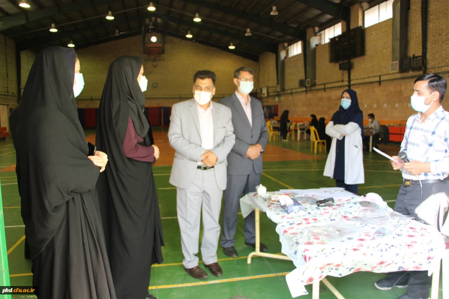 بازدیددکتر محمدی معاونت فرهنگی دانشگاه فرهنگیان از فرایندمصاحبه پذیرفته شدگان مرحله اول آزمون سراسری