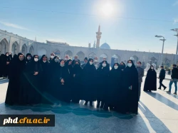 مراسم زیارت دسته جمعی کارکنان و اساتید پردیس شهید هاشمی نژاد در آستانه میلاد فرخنده حضرت زینب(س) 2