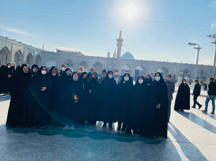 مراسم زیارت دسته جمعی کارکنان و اساتید پردیس شهید هاشمی نژاد در آستانه میلاد فرخنده حضرت زینب(س) 2