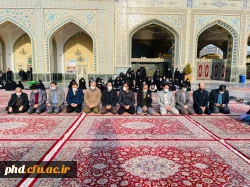 مراسم زیارت دسته جمعی کارکنان و اساتید پردیس شهید هاشمی نژاد در آستانه میلاد فرخنده حضرت زینب(س) 3