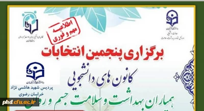 انتخابات همیاران سلامت جسم و روان- مرکز مشاوره پردیس شهید هاشمی نژاد مشهد.

