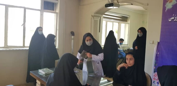 استقرار تیم مرکز بهداشت در پردیس شهید هاشمی نژاد و واکسیناسیون کرونا 3