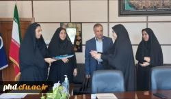 تجلیل و تقدیر ریاست محترم پردیس شهید هاشمی نژاد، دکتر مهناز بزمی از مقام آوران سی و دومین جشنواره کشوری قرآن و عترت 2