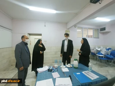 بازدید دکتر احمدی مدیر کل نظارت و ارزیابی دانشگاه فرهنگیان کشور از فرآیند برگزاری آزمون جامع مهارت آموزان و امتحانات پایان ترم پردیس شهید هاشمی نژاد