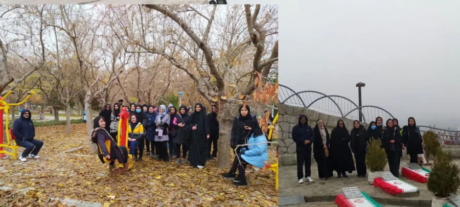 برگزاری برنامه مفرح ورزشی پیاده روی کوه پیمایی در منطقه کوهسنگی مشهد و بیعت با شهدای جبل النور 3