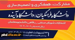 اطلاعیه مهم 
نهمین دوره انتخابات شورای صنفی _ رفاهی دانشجویان دانشگاه فرهنگیان ( پردیس شهید هاشمی نژاد ) 2