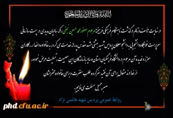 پیام تسلیت درگذشت نابهنگام فرهنگی فرهیخته مرحوم معفور محمد حسین نجفی 2