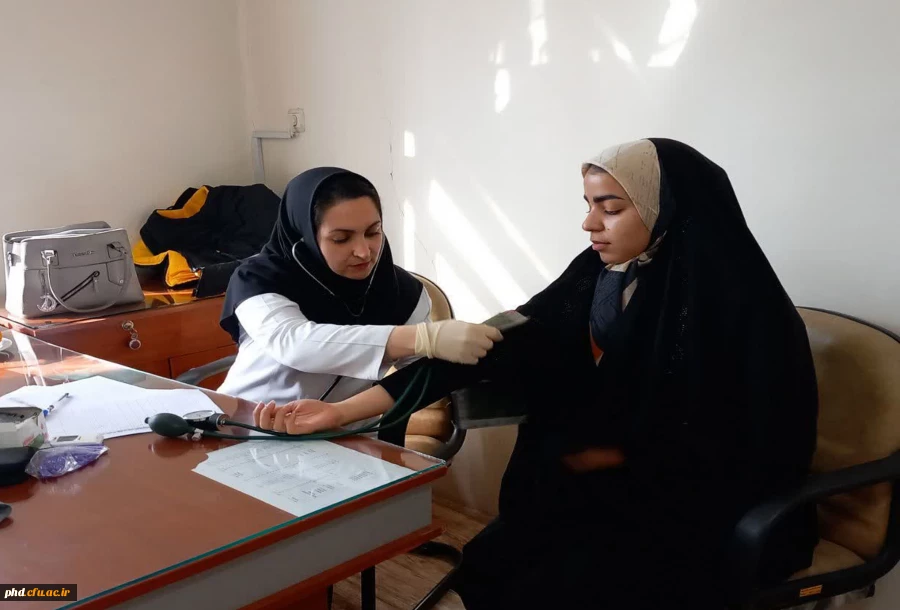 اجرای پویش ملی غربالگری دیابت و فشار خون در پردیس شهید هاشمی نژاد 2