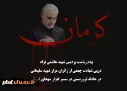  درپی شهادت جمعی از زائران مزار شهید سلیمانی در حادثه تروریستی در مسیر گلزار شهدای کرمان
 2