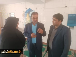 بازدید دکتر مروتی معاونت توسعه و منابع انسانی دانشگاه فرهنگیان از پردیس شهید هاشمی نژاد و مرکز ثامن الحجج (ع) 
 2