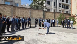 کلنگ احداث سرای دانشجویی پردیس شهید هاشمی نژاد بر زمین زده شد 2