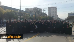 حضور انقلابی و پرشور مسئولین و دانشجومعلمان پردیس شهید هاشمی نژاد مشهد و مراکز آموزش عالی تابعه در راهپیمایی ۱۳ آبان  2