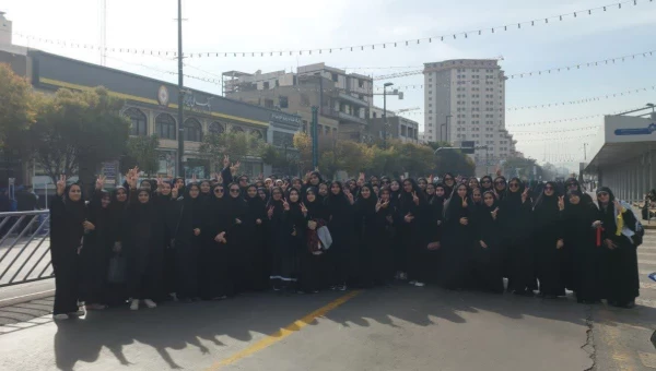 حضور انقلابی و پرشور مسئولین و دانشجومعلمان پردیس شهید هاشمی نژاد مشهد و مراکز آموزش عالی تابعه در راهپیمایی ۱۳ آبان  2