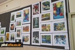 رگزاری ژوژمان هنری  رشته آموزش هنر درس مبانی هنر های تجسمی1، استاد جواد نکونام، و درس نقاشی1، استاد غلامرضا خلیلی 2