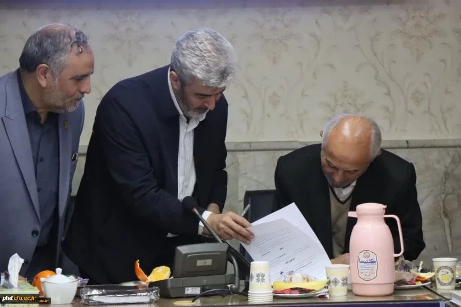 امضای تفاهم نامه احداث ساختمان خوابگاه دانشجویی در پردیس شهید هاشمی نژاد مشهد
 2